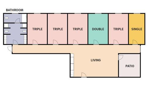 Layout: ERC Residence Hall