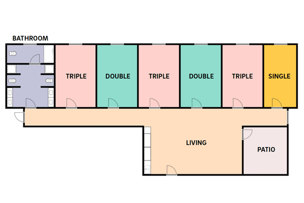 Layout: ERC Residence Hall