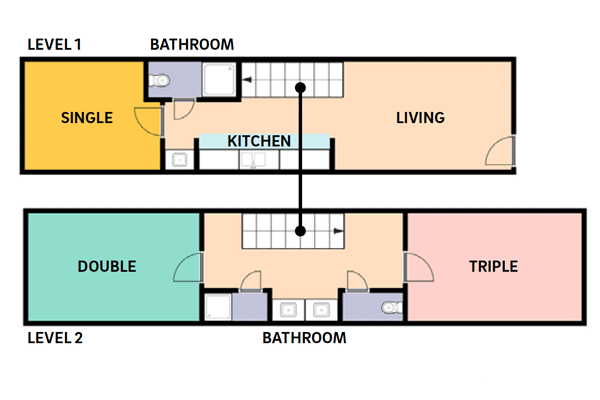 Layout: Typical Stacked Apartment Layout 1