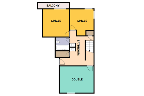 Layout: Sixth Two-Story Apartment